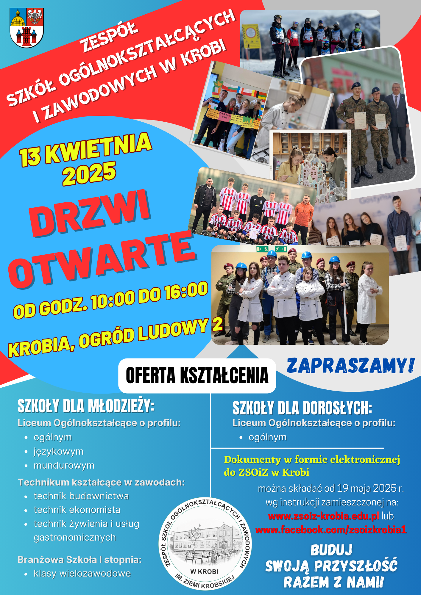 Zapraszamy na DRZWI OTWARTE w Naszej szkole